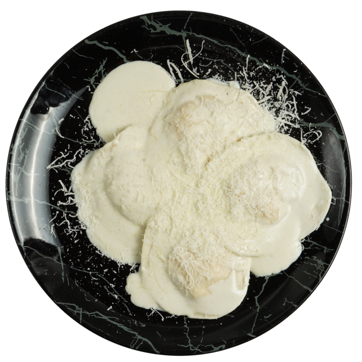 Ravioli ai 5 Formaggi con Salsa 4 Formaggi