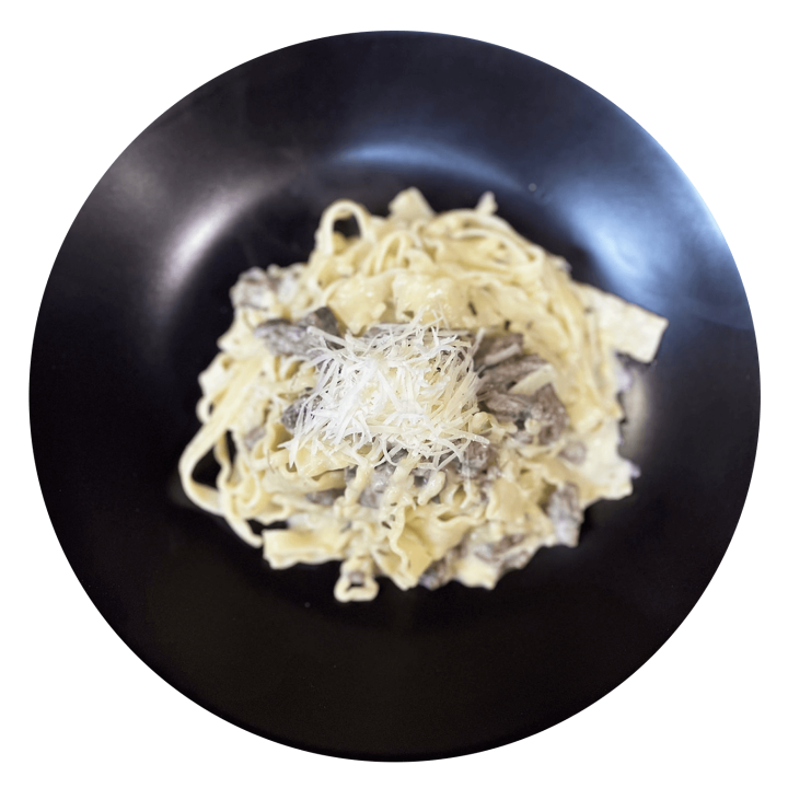 Fettucine con Guanciale di Vitello